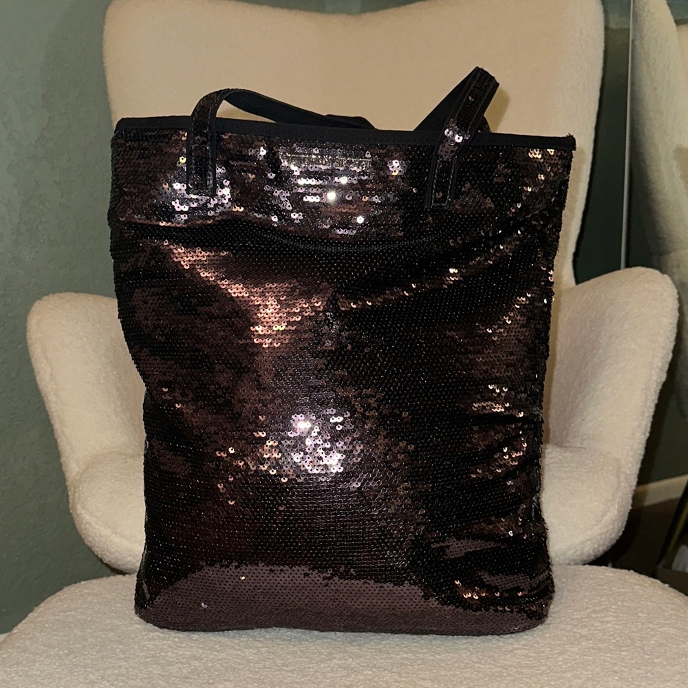 Victoria's Secret Black Sequin Tote